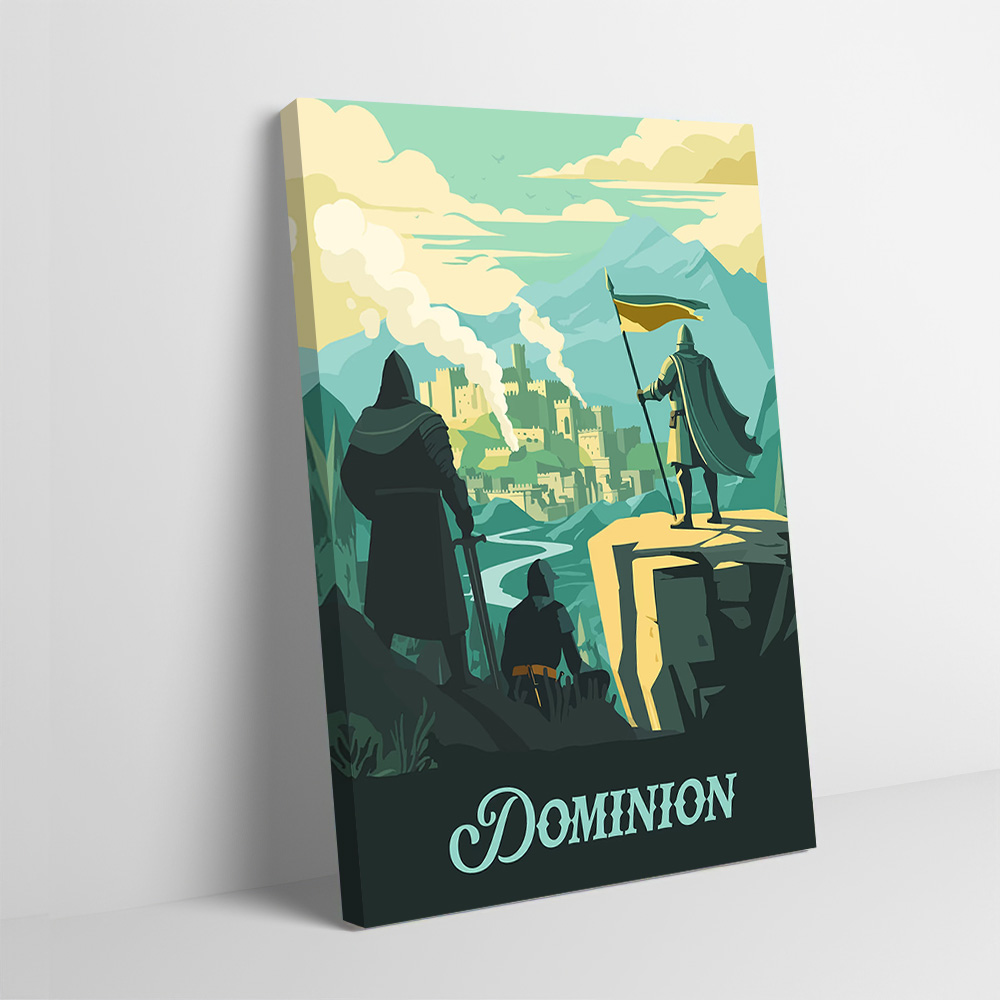 Board Game Inspiration - Dominion Board Game Inspired Poster Customizable