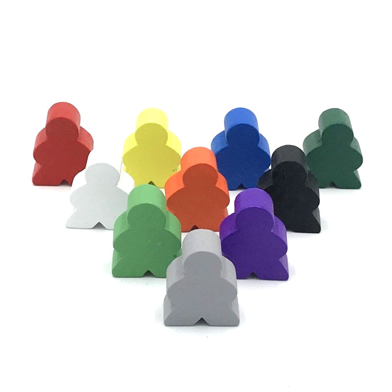 Board Game Catan - 10Pieces Big Size 20*23*10mm Wooden Humanoid