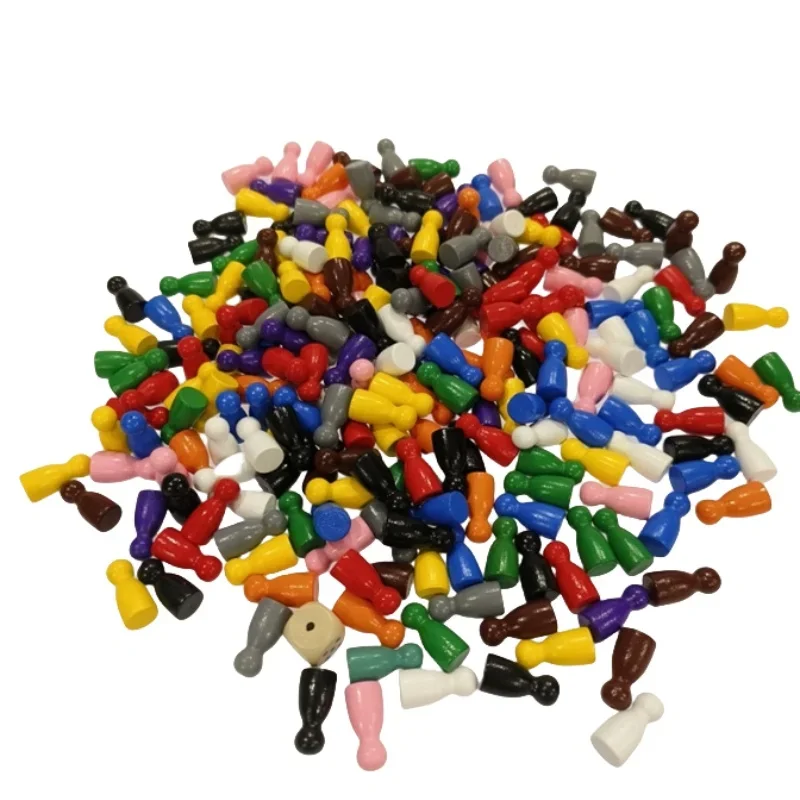 Board Game Catan - 100 Pcs Colorful Wooden Chess Markers
