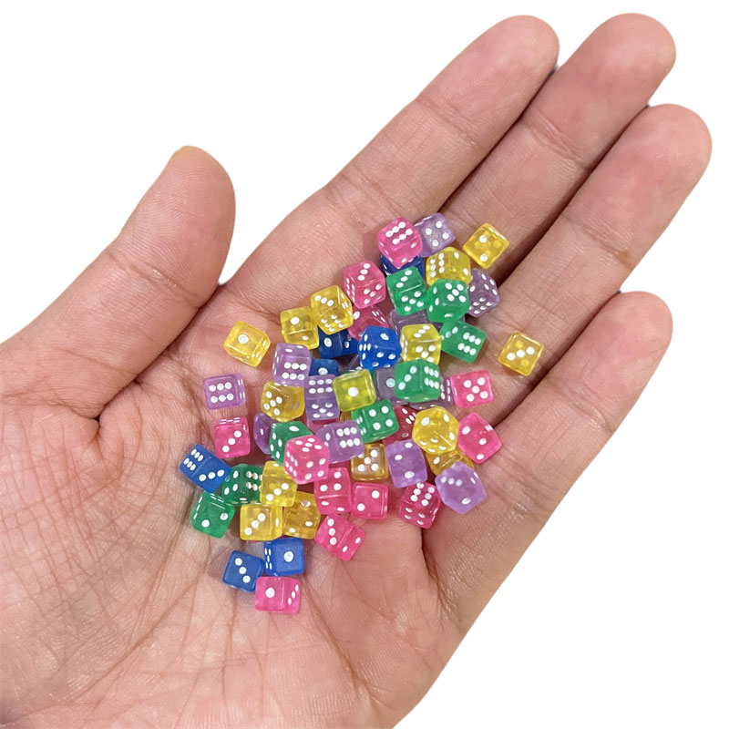Board Game Catan - 6 Colors 100Pcs 5mm Clear Transparent