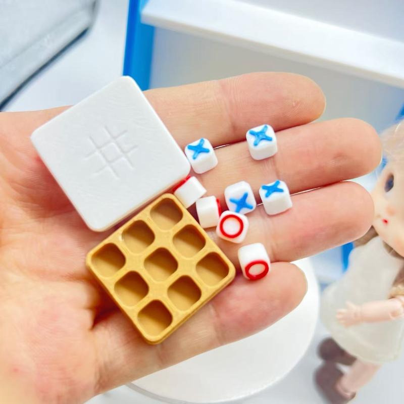 Board Game Live - Mini Tic Tac Toe Game Dollhouse