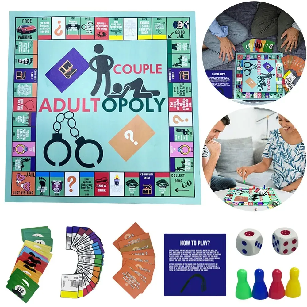 Board Game Unmatched - ！！Adultopoly Board Game Couple Adult Opoly