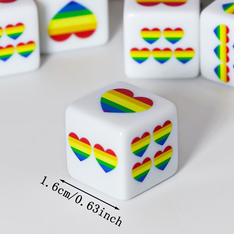 CANDYPIXEL 12Pcs Rainbow Heart - Board Game Live recension och pris