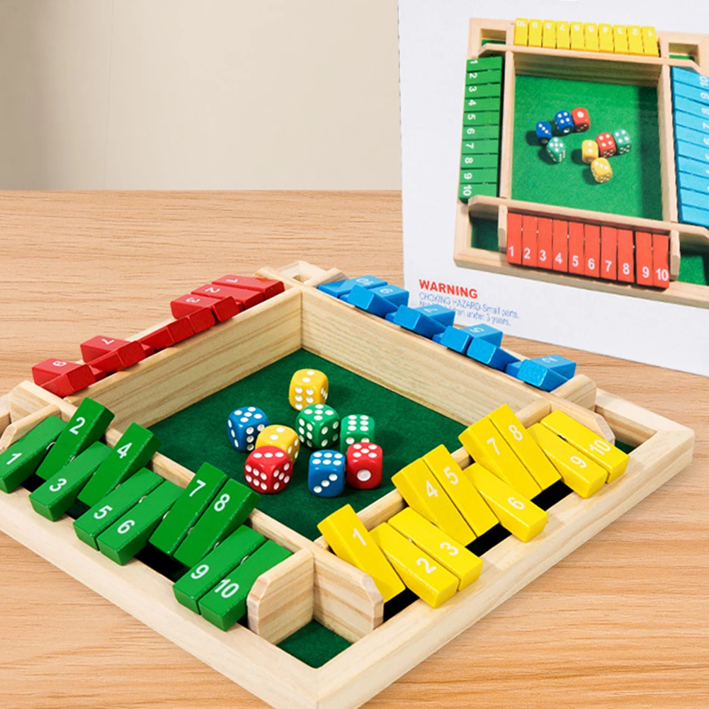 Six Sided Flipping Game Wooden - Board Game Flip 7 recension och pris
