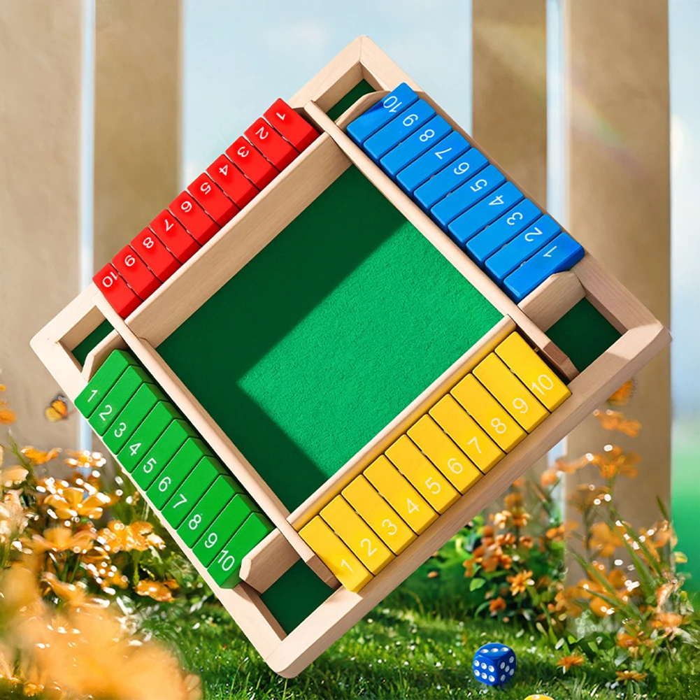 Six Sided Flipping Game Wooden - Board Game Flip 7 recension och pris