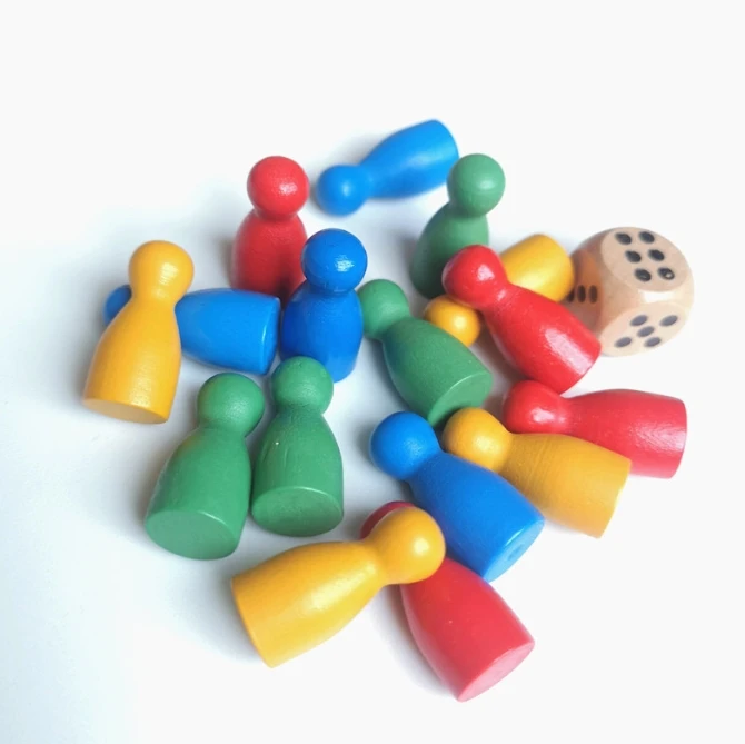 100 Pcs Colorful Wooden Chess  - Board Game Catan recension och pris