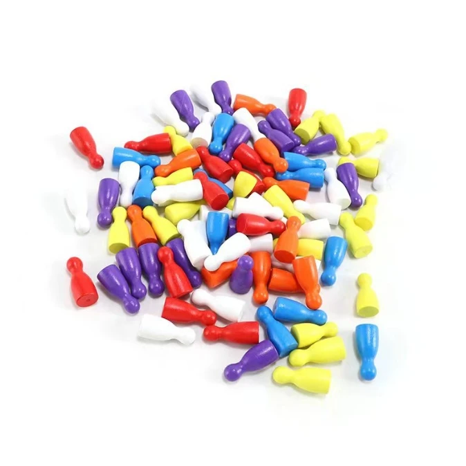 100 Pcs Colorful Wooden Chess  - Board Game Catan recension och pris