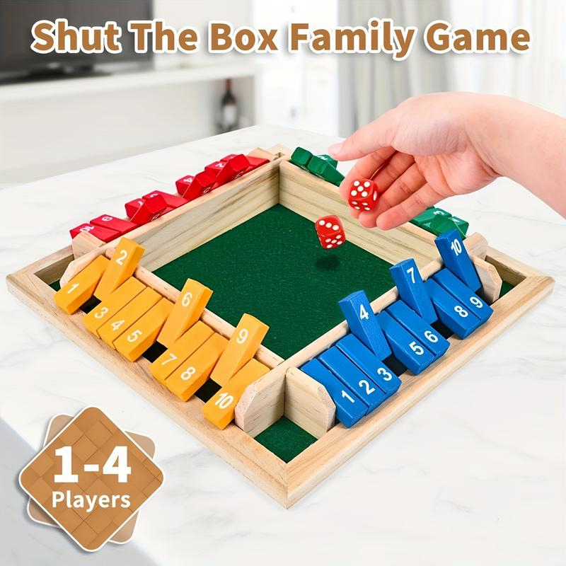 Box Game Wooden Dice Four-Side - Board Game Flip 7 recension och pris