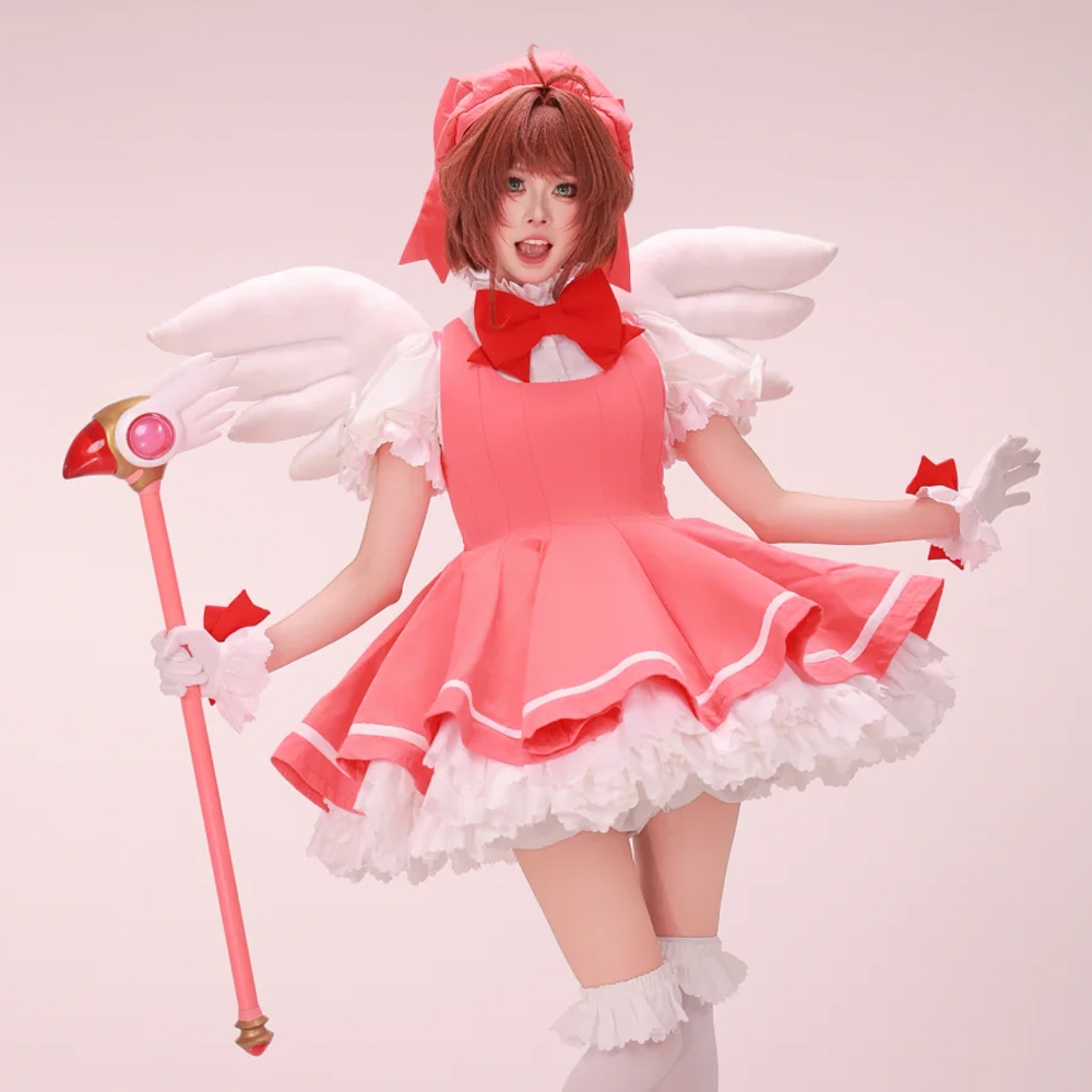 Kinomoto Sakura Cosplay Pink L - Board Game Card recension och pris