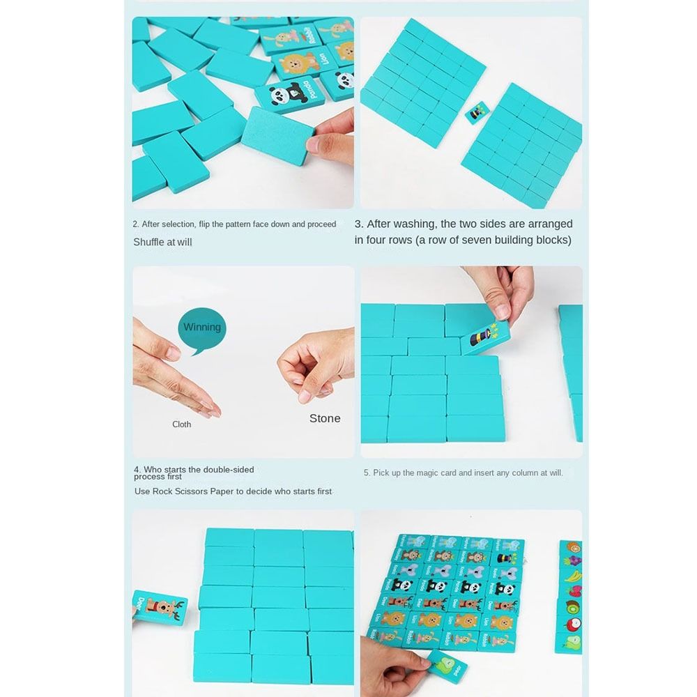 Wooden Memory Solitaire Matchi - Board Game Flip 7 recension och pris