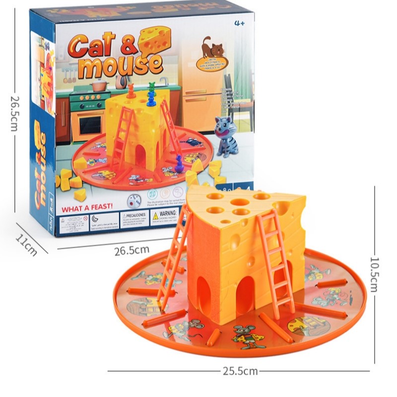 Cat and Mouse Cake Cheese Boar - Board Game For 6 Years Old recension och pris