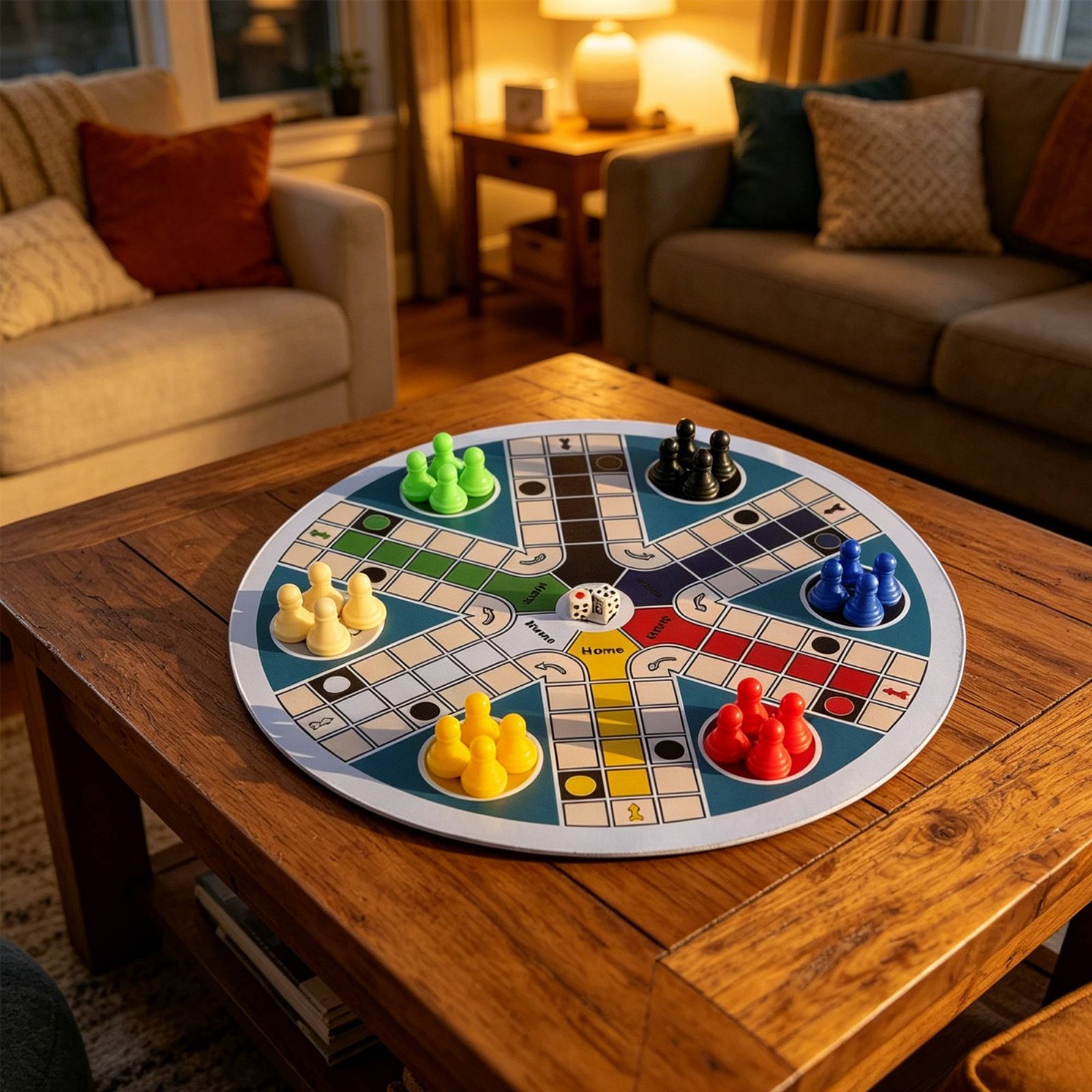 Ludo Game Set 6 Players Round  - Board Game Ludo recension och pris