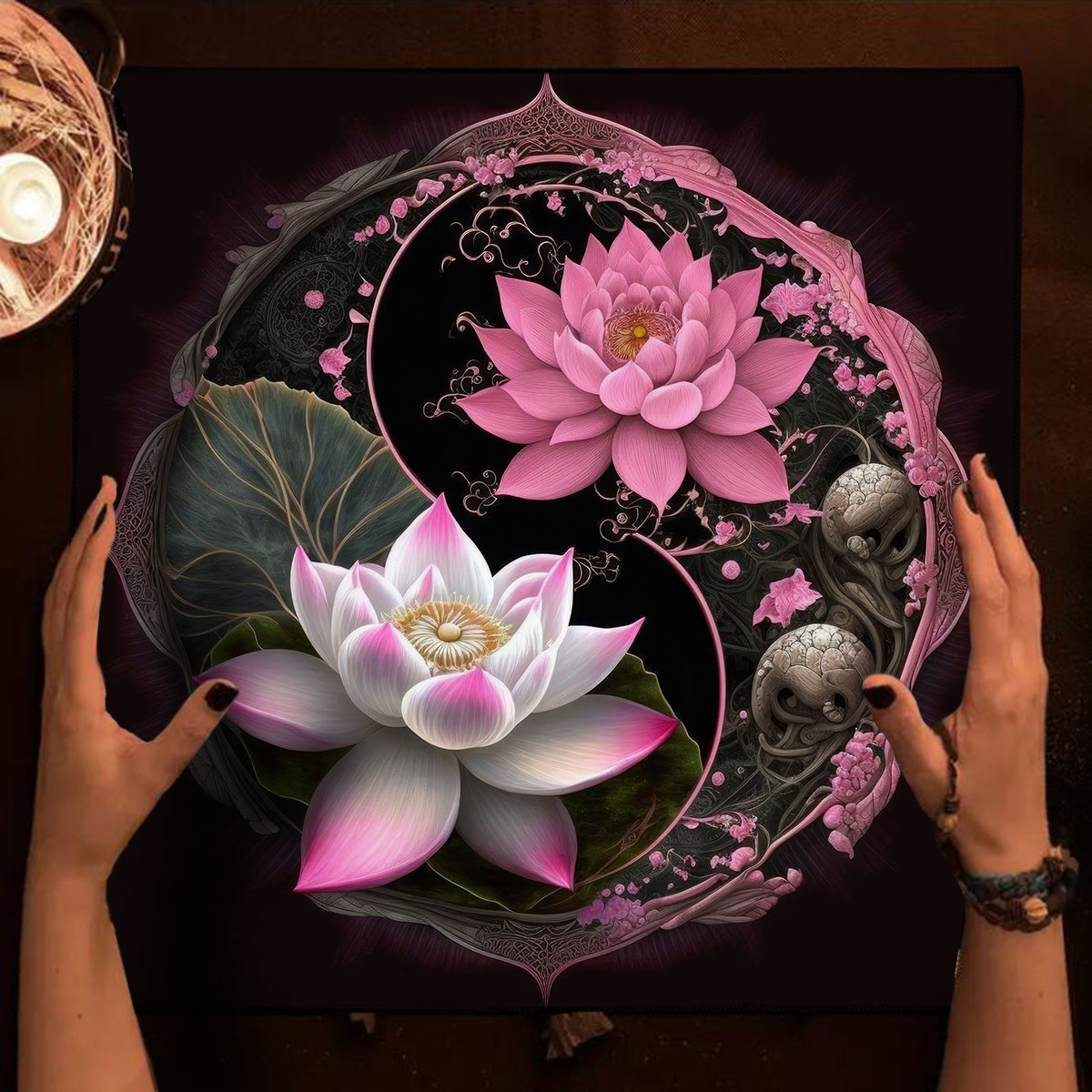 Pink Lotus Cloth Table Tarot A - Board Game Hotel recension och pris