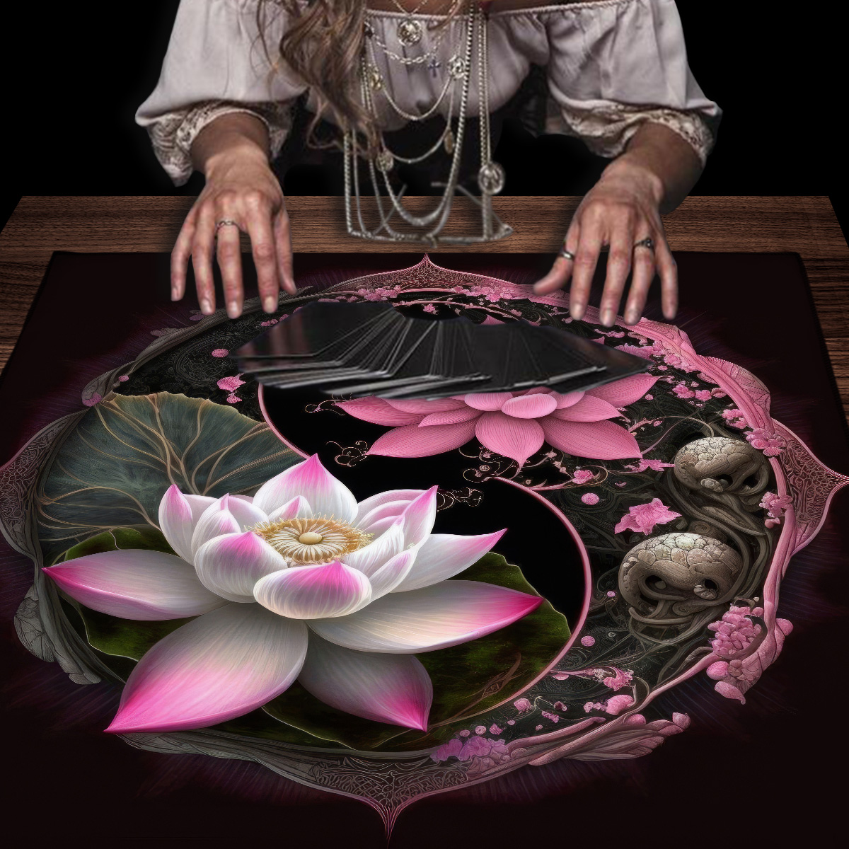 Pink Lotus Cloth Table Tarot A - Board Game Hotel recension och pris