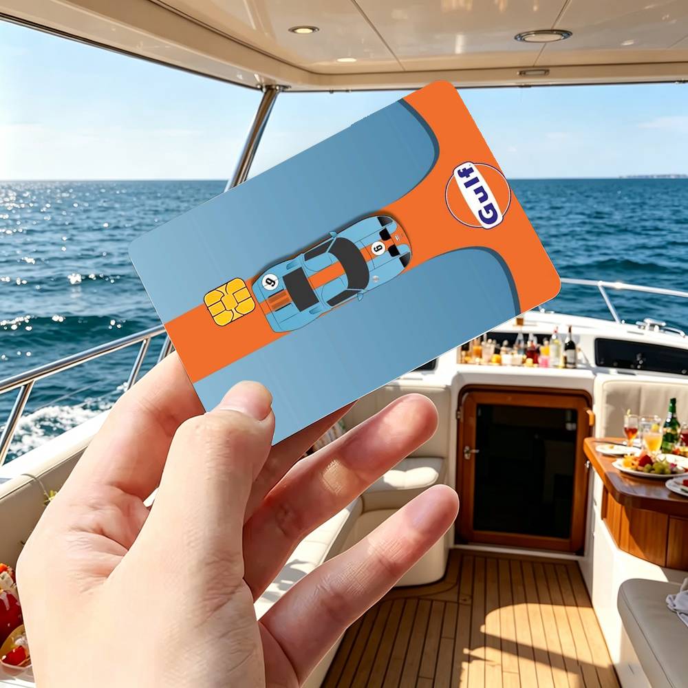Gulf Racing Car Logo Credit Ca - Board Game Logo recension och pris