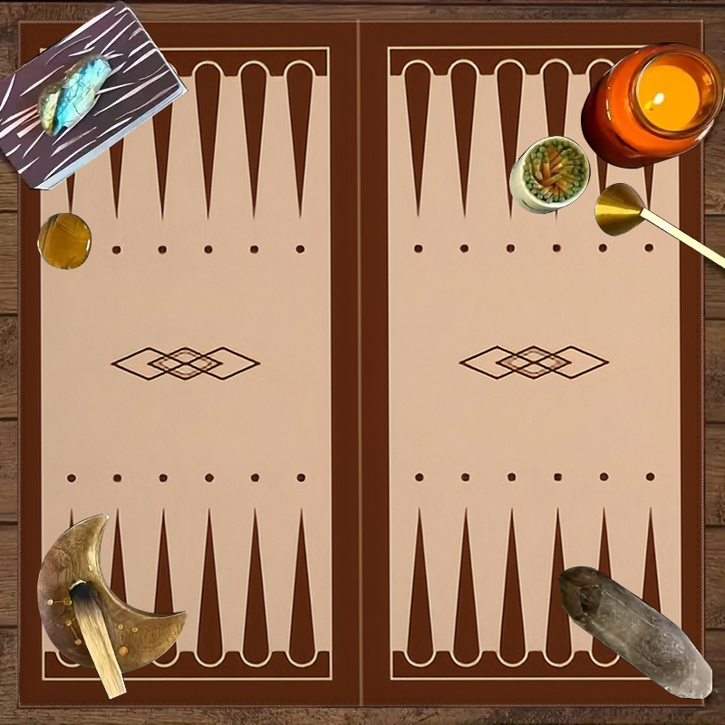 1pc Brown Backgammon Board Pri - Board Game Hotel recension och pris