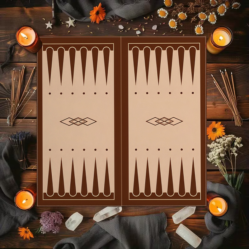 1pc Brown Backgammon Board Pri - Board Game Hotel recension och pris