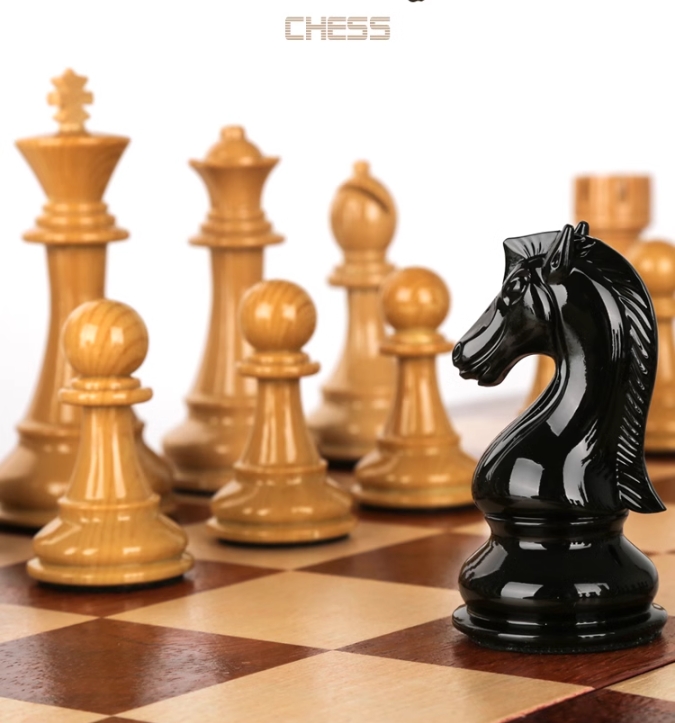 3 in 1 wooden chess foldable c - Board Game Logo recension och pris
