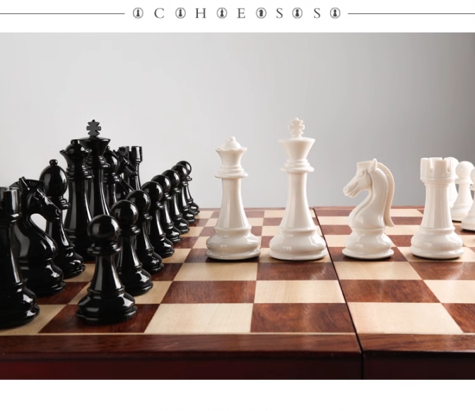 3 in 1 wooden chess foldable c - Board Game Logo recension och pris
