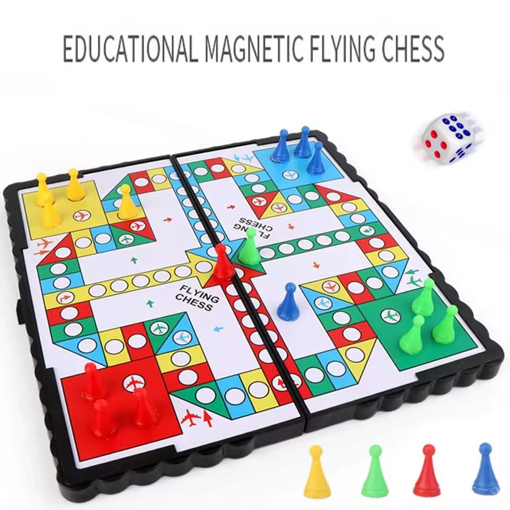 Foldable magnetic flying chess - Board Game Ludo recension och pris