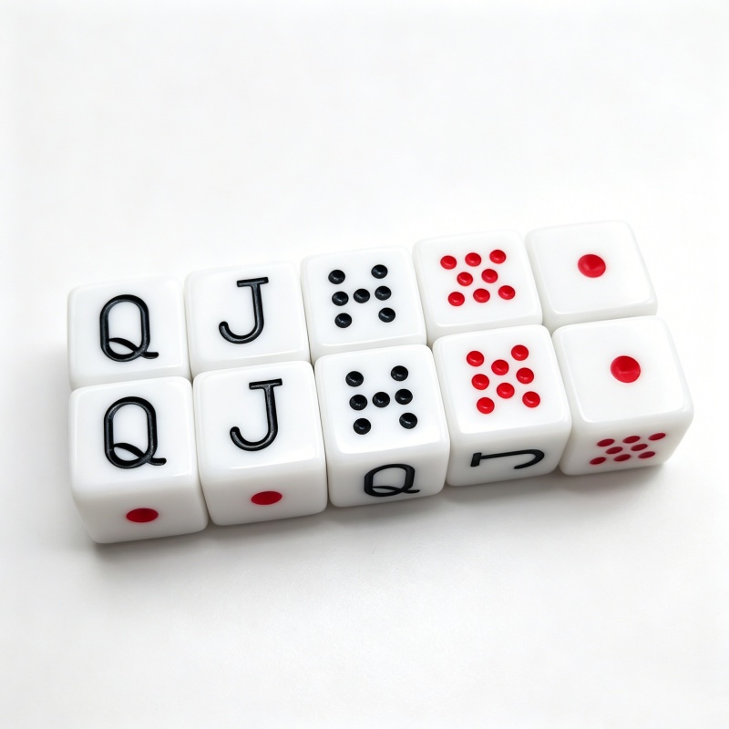 10Pcs/set 16mm Poker Dice Game - Board Game Ludo recension och pris