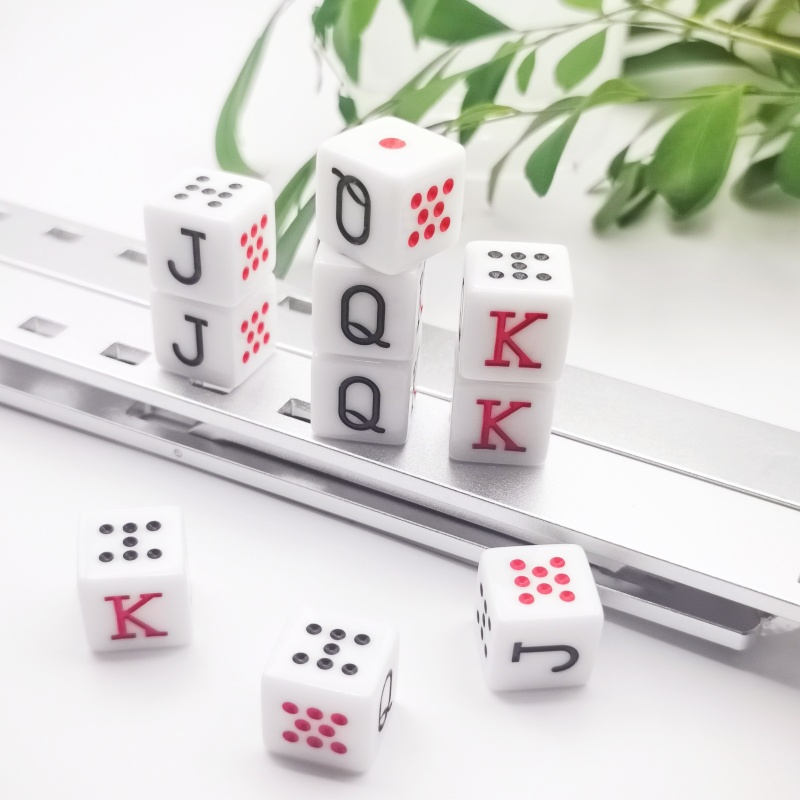 10Pcs/set 16mm Poker Dice Game - Board Game Ludo recension och pris