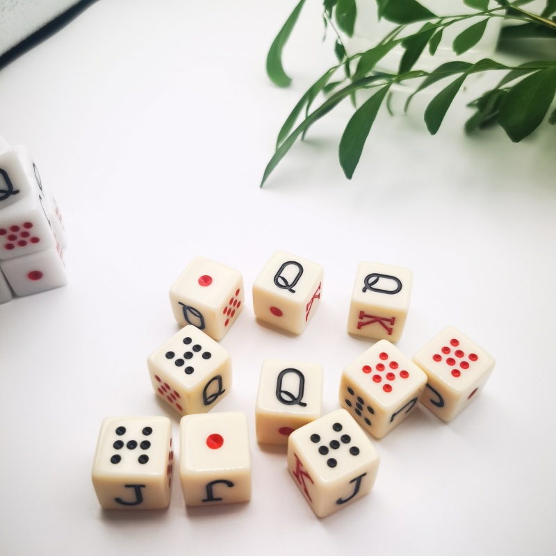 10Pcs/set 16mm Poker Dice Game - Board Game Ludo recension och pris