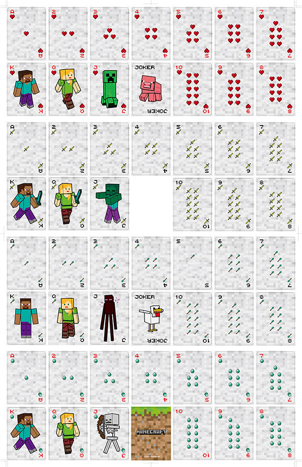 New Minecraft games, poker car - Board Game Card recension och pris