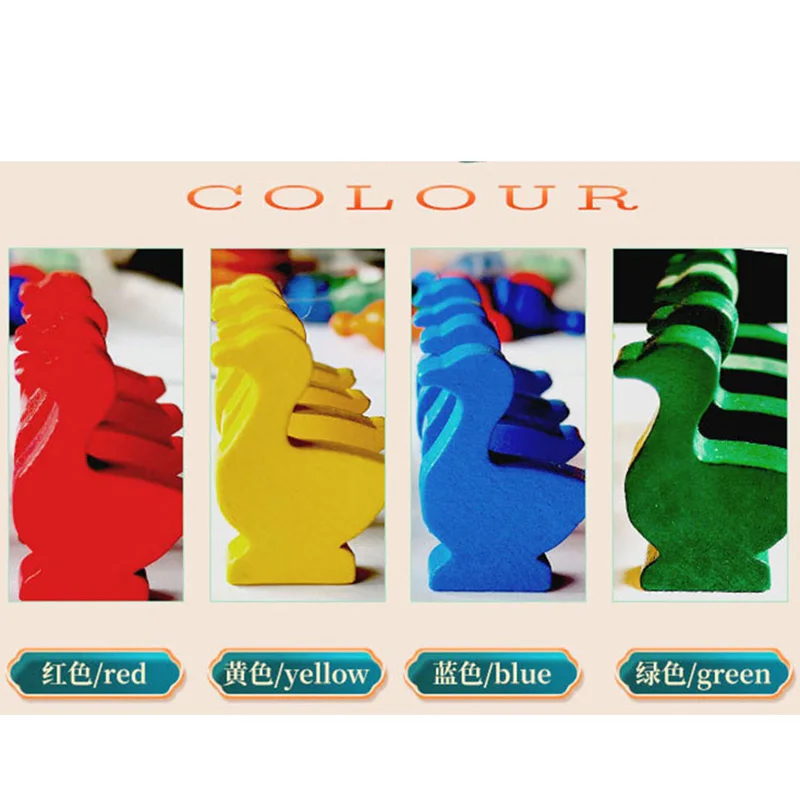 16pcs/set Goose Shaped Wooden  - Board Game Catan recension och pris