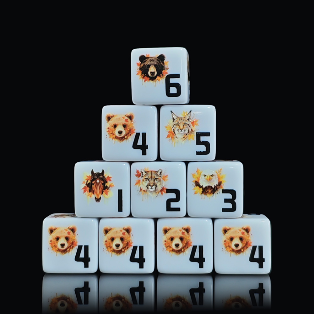 12Pcs 16MM Acrylic D6 Dice, Au - Board Game Wild Wild recension och pris