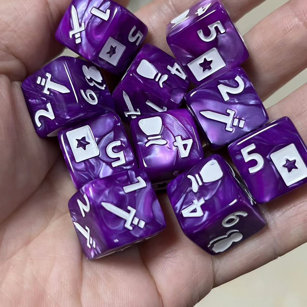 10 Pcs Set of New 16mm 6 Sided - Board Game Ludo recension och pris