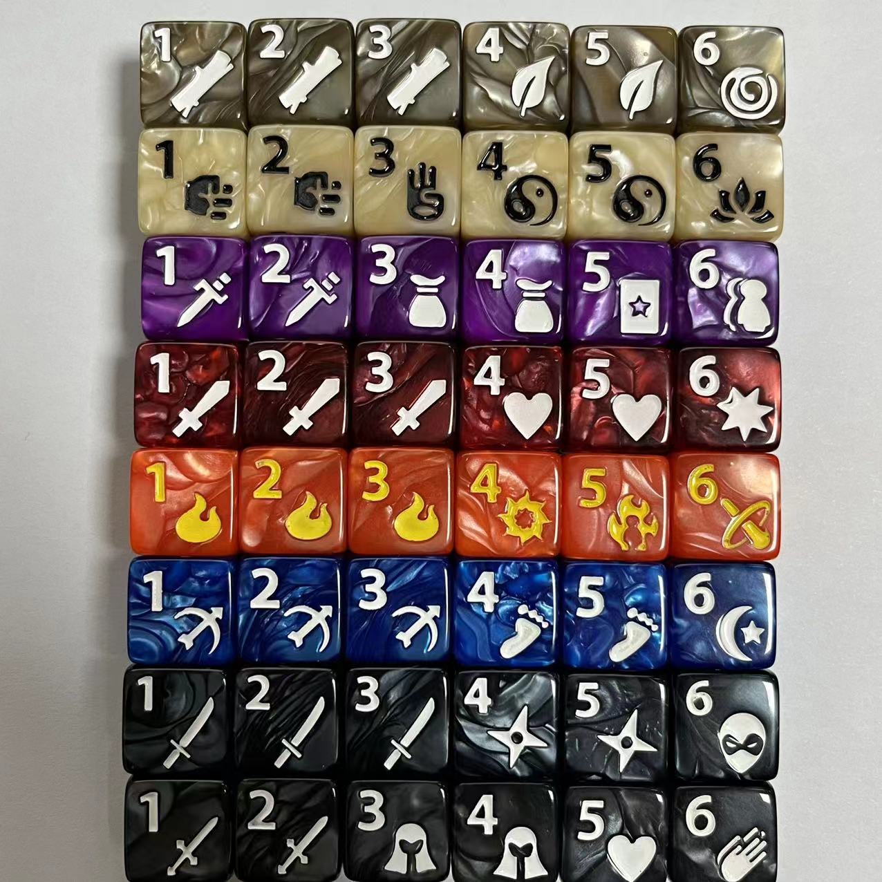 10 Pcs Set of New 16mm 6 Sided - Board Game Ludo recension och pris
